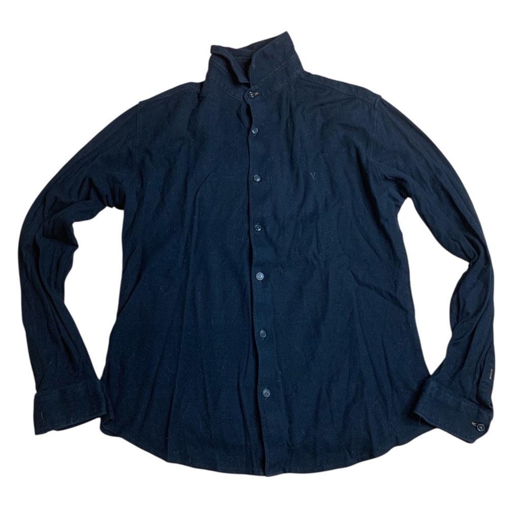 Van Heusen V DOT Slim Fit Black Button Down Shirt - 15 / 39cm